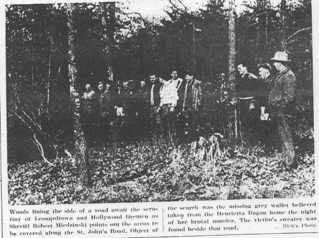  Sheriff Miedzinski leads search for clues 