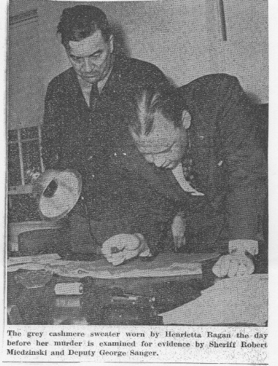  Henrietta's sweater examined for clues 