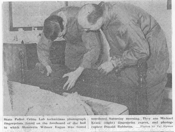  MSP Crime Lab techs process bedroom 